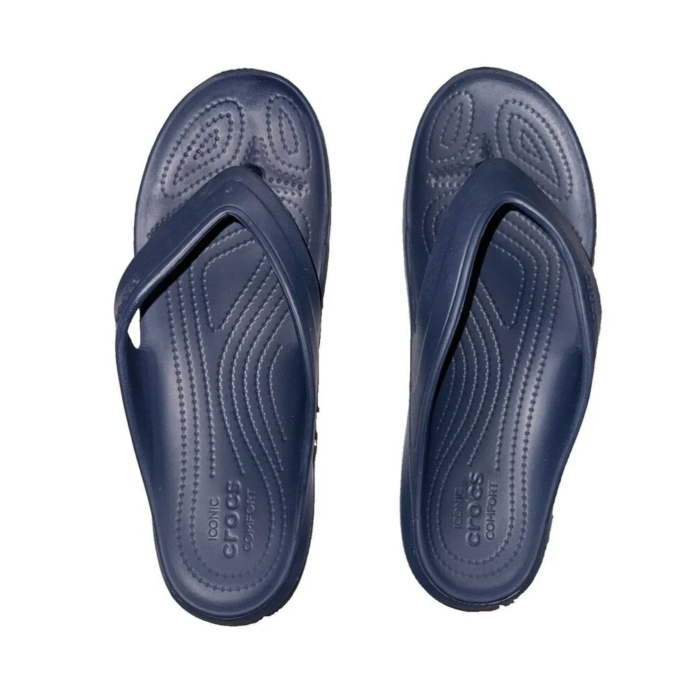 Crocs Crocband Flip Men's US 8 women’s 10 Blue Comfort Slip-On Flip Flop Sandals